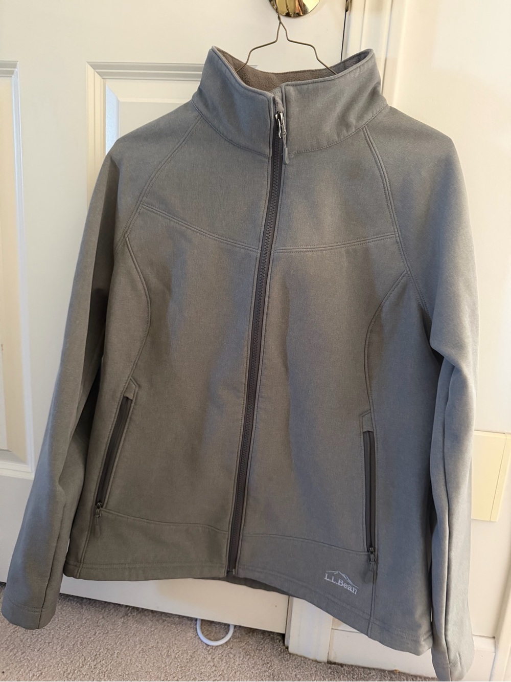 L.L. Bean Gray Zip-Up Softshell Jacket
